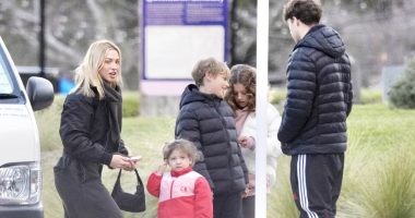 Tammy Hembrow puts on a brave face while sightseeing in Queenstown with half-brother Max Thynne and three kids - after marriage breakdown with Matt Zukowski
