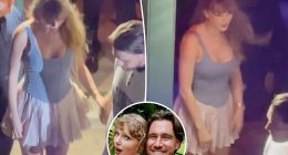Taylor Swift stuns in corset top and miniskirt for Travis Kelce date night