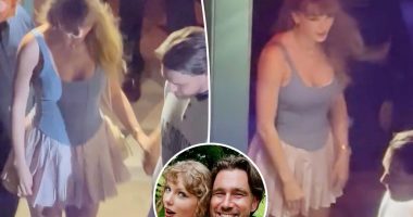Taylor Swift stuns in corset top and miniskirt for Travis Kelce date night