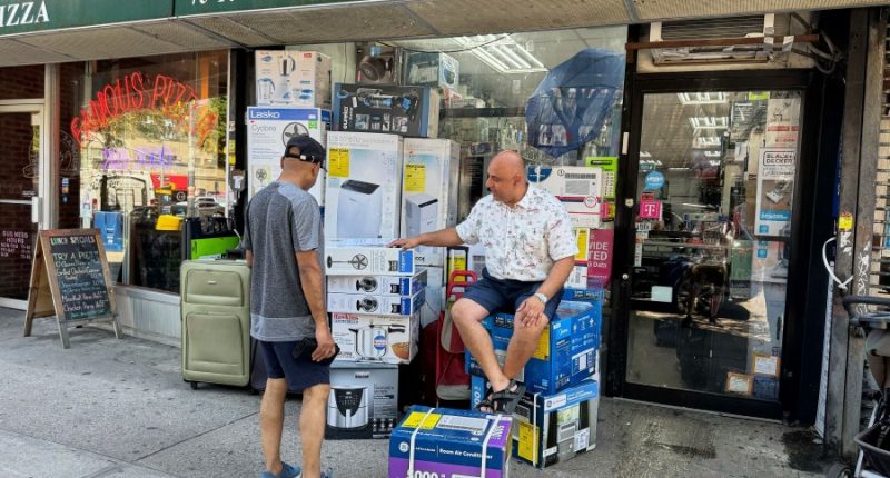 Temperature in New York City reaches 100 degrees as eastern US swelters under extreme heat wave