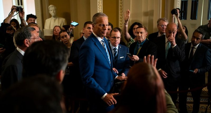 Thune threatens to nix July 4 recess to finish work on Trump's 'big, beautiful bill'