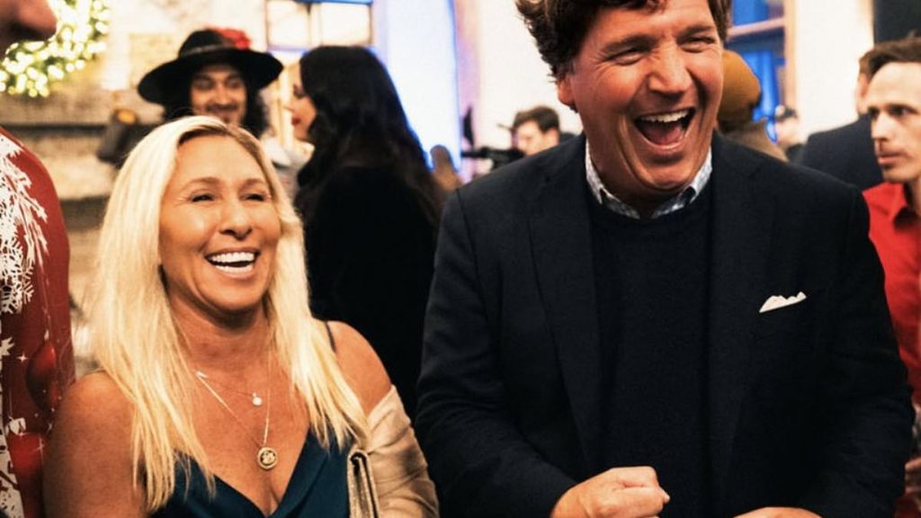 Trump's savage word to describe Tucker Carlson sends Marjorie Taylor Greene ballistic during MAGA war