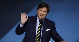 Tucker Carlson warns that Fox News 'liars' influencing Trump could END his presidency over nuclear war
