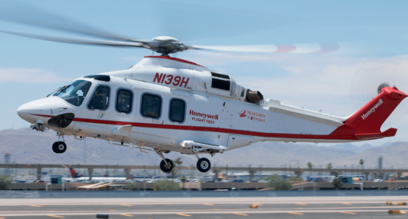 Unmanned helicopter flies over Arizona skies
