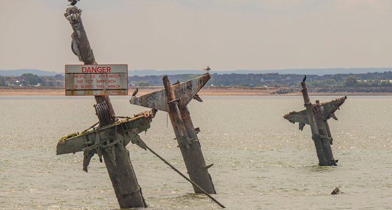 Urgent warning over 'Doomsday wreck' at the bottom of the Thames: Bomb-filled SS Richard Montgomery is edging close to COLLAPSE - as officials frantically impose a no-fly zone over the site