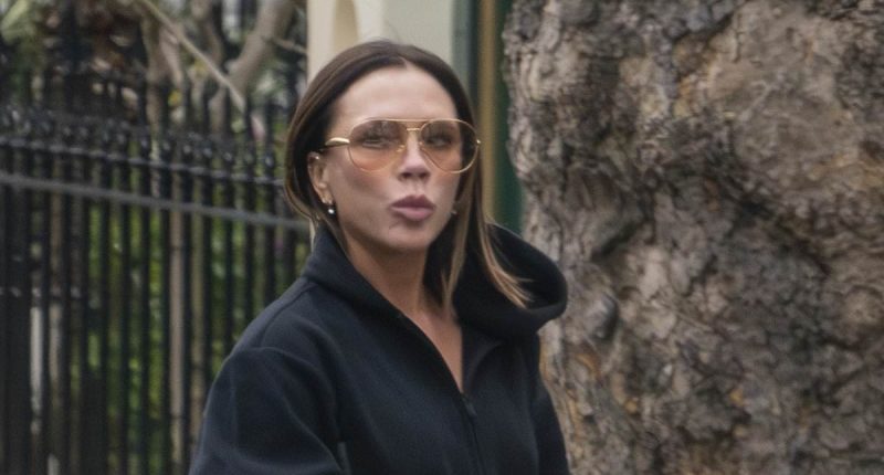 Victoria Beckham steps out as David to receive knighthood