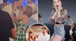 Watch Taylor Swift caress Travis Kelce’s face while slow dancing to ‘Shake It Off’ in sweet video