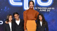 ZOE SALDAÑA AND HER KIDS ATTEND THE LOS ANGELES PREMIERE OF ELIO