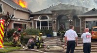 ‘Explosion’ rocks Sanford neighborhood as home bursts into flames
