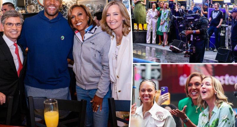 ‘Good Morning America’ celebrates final show at Times Square studio with boozy breakfast party at Irish pub