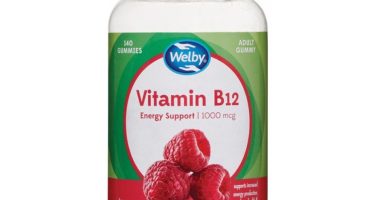 Welby Vitamin B12 gummy bottle (140 gummies, 1000 mcg).
