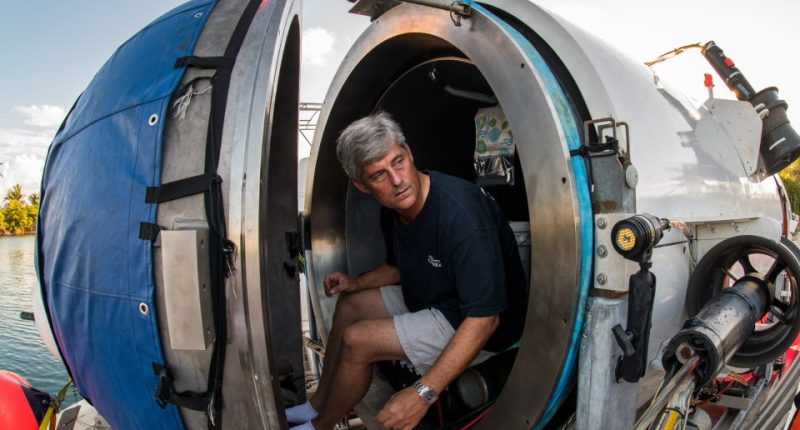 Stockton Rush preparing for a solo test dive in the Titan submersible.