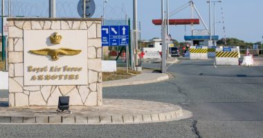 Royal Air Force Akrotiri base entrance.