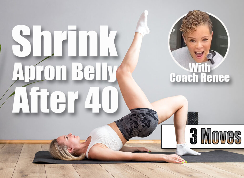 Attractive young fit woman lying on back and does shoulder bridge exercise with one leg up. Pilates black mat at home. 3 Essential Moves That Shrink Apron Belly All Day After 40. Cover