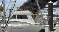 3 kids arrested after firing flare guns off Bradenton bridge, setting yacht on fire: police