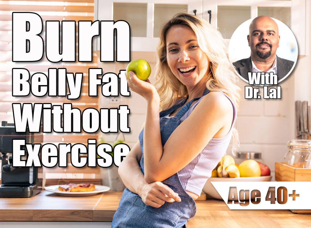 Caucasian young woman holding an apple on hands in the kitchen at home. Attractive beautiful girl wearing apron feeling happy and relax, enjoy cooking healthy fruit for lose weight and diet in house. 4 Simple Changes That Burn Belly Fat Without Exercise After 40. Cover