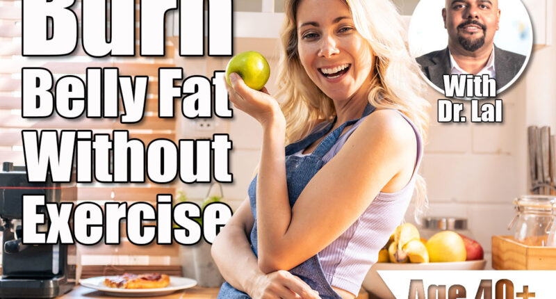 Caucasian young woman holding an apple on hands in the kitchen at home. Attractive beautiful girl wearing apron feeling happy and relax, enjoy cooking healthy fruit for lose weight and diet in house. 4 Simple Changes That Burn Belly Fat Without Exercise After 40. Cover