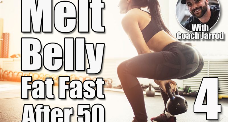 Athletic woman exercising with kettle bell while being in squat position. Muscular woman doing cross fit workout at gym. 4 Simple Moves That Melt Belly Fat Fast for People Over 50. Cover