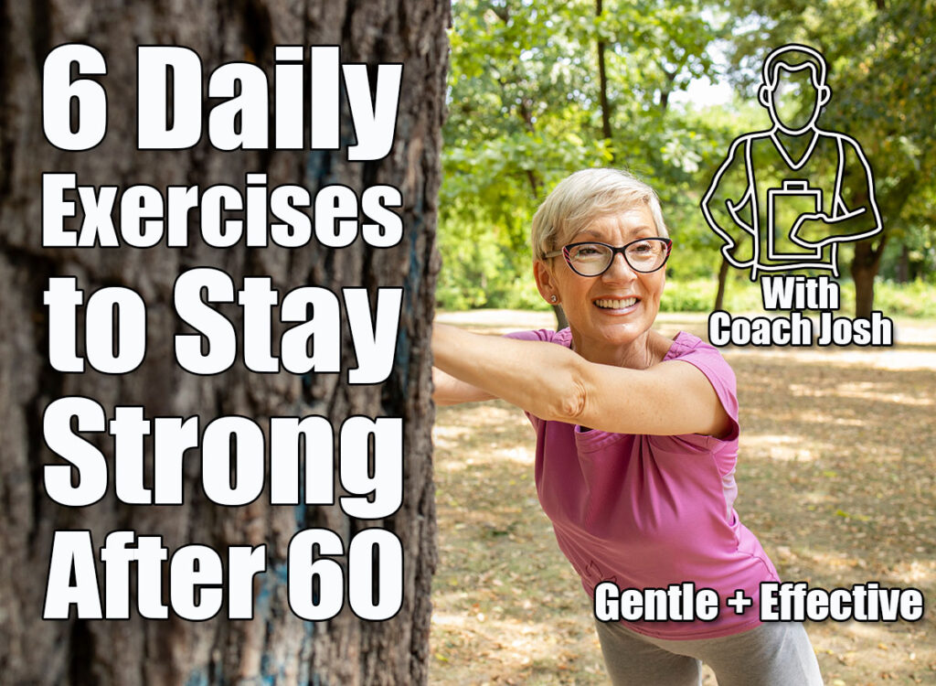 Senior caucasian woman stretching her legs, warming up and preparing for running training in nature. 6 Essential Exercises Everyone Over 60 Should Do Daily. Cover