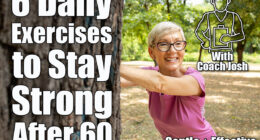 Senior caucasian woman stretching her legs, warming up and preparing for running training in nature. 6 Essential Exercises Everyone Over 60 Should Do Daily. Cover