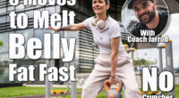 One woman modern mature caucasian female with short hair training in front of building in day with kettlebell weight swing at outdoor gym Sport fitness healthy lifestyle concept copy space. 5 Moves That Shrink Belly Fat Fast After 40 Without a Single Crunch. Cover