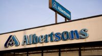 Albertsons supermarket sign.