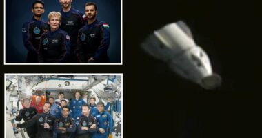 Astronauts from India, Poland, and Hungary head back to Earth after private space mission