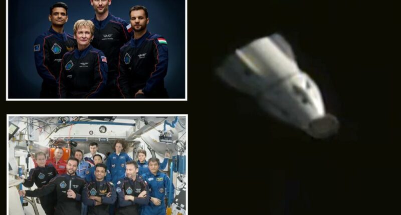 Astronauts from India, Poland, and Hungary head back to Earth after private space mission