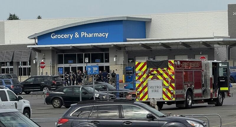 Bold moment of courage as shoppers confront Walmart knife attacker