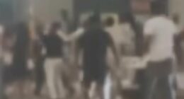 Chaotic street brawl caught on video in Cincinnati