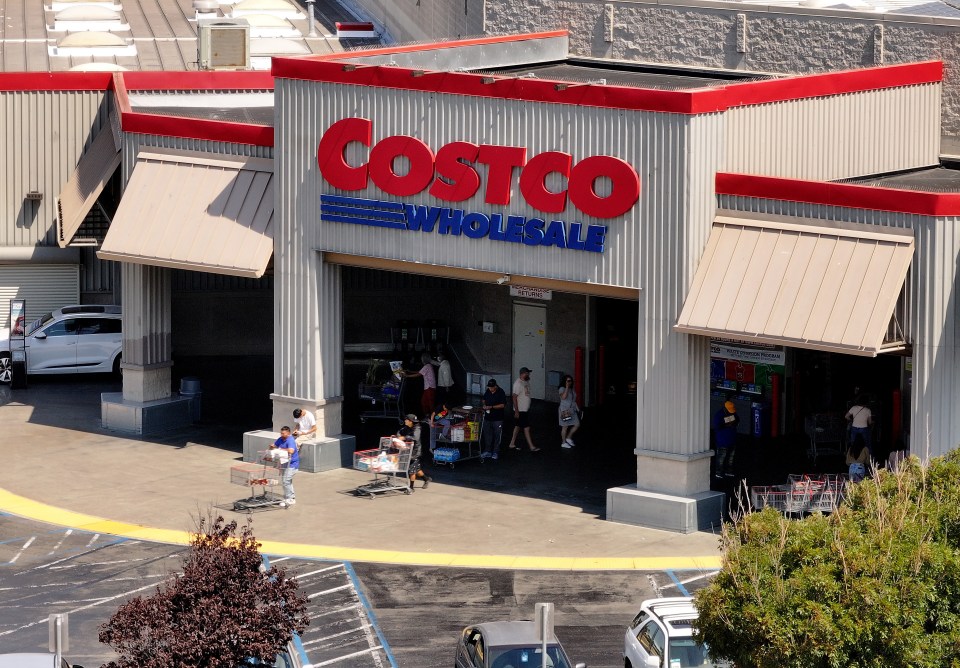 Aerial view of a Costco Wholesale store.