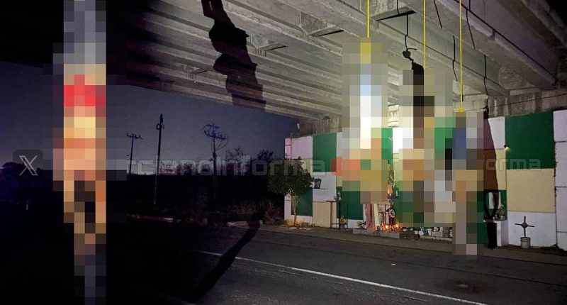 Decapitated bodies hung from bridge after 20 people killed in Mexico
