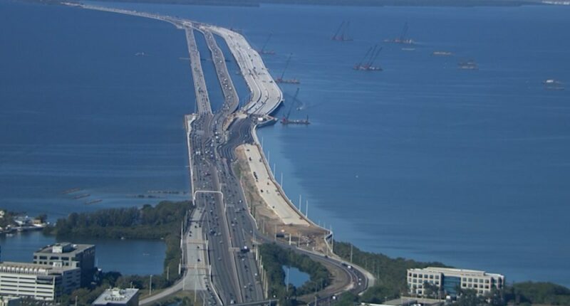 Delays possible during NB traffic shift on Howard Frankland Bridge