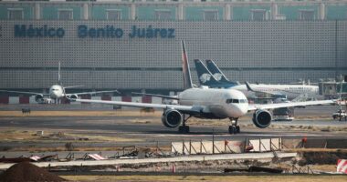 Delta plane aborts takeoff in Mexico City after plane nearly lands on top of aircraft