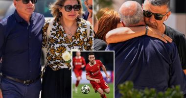 Diogo Jota's family gathers at Portugal chapel ahead of wake and funeral