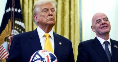 Donald Trump touches down at MetLife Stadium for Club World Cup final