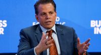 Anthony Scaramucci speaking at the World Economic Forum in Davos.