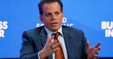 Anthony Scaramucci speaking at the World Economic Forum in Davos.