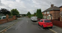 Street view of South John Street, St Helens, following a house fire.
