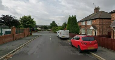 Street view of South John Street, St Helens, following a house fire.