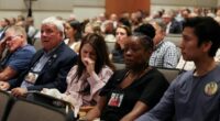 Relatives of victims at a NTSB hearing.