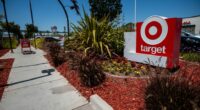 Target store sign in Emeryville, California.