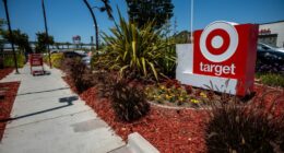 Target store sign in Emeryville, California.