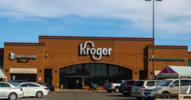 Kroger store exterior with parking lot.