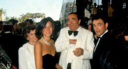 Robert Maxwell with his wife Elizabeth, son Ian, and daughter Ghislaine.