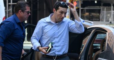 Grief-stricken face of banker whose Blackstone exec wife was shot dead