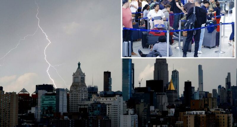 Ground stops spurred by tropical storm causes travel chaos at airports along the East Coast — including JFK and LGA