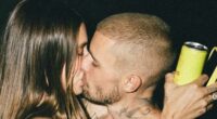 Hailey Bieber kisses shirtless Justin during boozy party