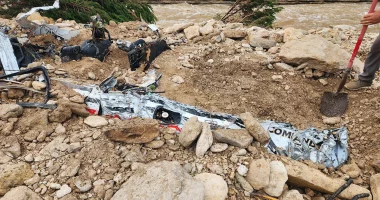 Harrowing photos show what's left of volunteer fire chief's vehicle after he was swept away in Texas floods