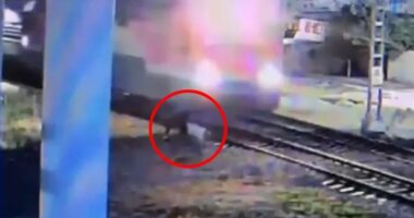 Person hit by train.